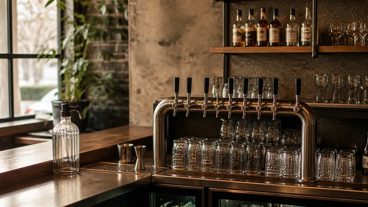 Bar equipment and draft systems